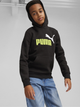 Дитяче тепле худі на флісі для хлопчика Puma Ess+ 2 Col Big Logo Hoodie Fl 586987-59 104 см Чорне (4099685450183) - зображення 1