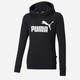 Підліткове худі для дівчинки Puma Ess Logo Hoodie Tr G 58703001 164 см Чорне (4063697161085) - зображення 1