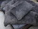 Велюрова постільна білизна Графіт 200 х 230 наволочки 2 х 50 х 70 (П4К-velur-travka-001-07) - зображення 1