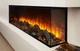 Электрокамин трехсторонний British Fires NEW FOREST 1600 с обогревом, дровами, углем, корой, кристаллами, цветными подсветками наполнения, размер 1600x565x311 - изображение 4