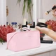Жіноча косметичка Lesko BK-HZB-02 Pink несесер органайзер дорожня бьюті кейс - зображення 3