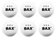 Мячи для настольного тенниса BAX 3* 6 шт. 151309 - изображение 2