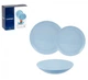 Голубой столовый сервиз Diwali Light Blue 18 предметов Luminarc P2962 - изображение 1