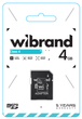 Карта памяти Wibrand microSDHC 4GB Class 4 + SD адаптер (WICDC4/4GB-A) - изображение 2