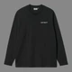 Лонгслив унисекс з малюнком Carhartt розмір L чорного кольору - зображення 1