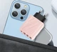 Зарядний пристрій Блок живлення для телефону AD67 40W Type-C USB 5V=2A Блок зарядки для Samsung, iPhone, Xiaomi, Redmi, Huawei, Realme Pink - зображення 7