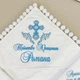 Крыжма махровая с вышивкой Family Tradition для мальчика 100х100 см белая Подарок крестнику - изображение 2