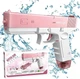 Водный электрический пистолет на аккумуляторе Water Gun Glock с 2 обоймами для воды Розовый - изображение 2