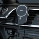 Держатель HOCO Powerful magnetic wireless charging car holder CA90 15Вт black - изображение 6