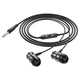 Наушники BOROFONE Platinum metal universal earphones with microphone BM75 1,2m Black - изображение 5