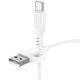 Кабель заряджання BOROFONE BX91 (3A) (1M) USB - Type-C для синхронізації Білий - зображення 3