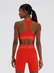 Спортивный топ для фитнеса женский New Balance Pace WB41048NEF M Оранжевый (197375110585) - изображение 2