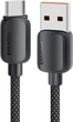 Кабель ESSAGER Breeze USB Cable USB-A to Type C 1 м 100W Black (EXC7A-WL01-P) - изображение 1