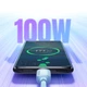 Кабель ESSAGER Breeze USB Cable USB-A to Type C 1 м 100W Blue (EXC7A-WL03-P) - изображение 5