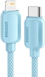 Кабель ESSAGER Breeze USB Cable USB-C to Ligthning 1 м 20W Blue (EXCTL-WL03-P) - изображение 1
