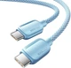 Кабель ESSAGER Breeze USB Cable Type C to Type C 2 м 100W Blue (EXCTT1-WLA03-P) - изображение 3
