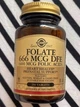 Фолієва кислота (фолат) Solgar Folate 666 mcg DFE (Folic Acid 400 mcg) 250 таблеток - зображення 8