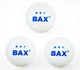Мячики BAX 3* TABLE TENNIS BALLS 3 pcs White - изображение 1