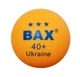Теннисные шарики BAX 3 STAR 40+ Ukraine white/orange 8 шт - изображение 5