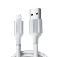 Кабель UGREEN US199 USB AM - Lightning M 2м 2.4A Silver (60163) - зображення 1