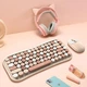 Беспроводная Клавиатура и Мышь TWolf TF660 Bluetooth 5.0 / 2.4G Dual Mode 1600 DPI, Bluetooth+2.4 Гц USB brown - изображение 7