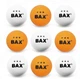 Теннисные шарики BAX 3* white/orange 9 шт - изображение 1