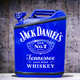 Подарочная канистра мини-бар с дозаправкой 20л Jack Daniels, uwest, Синяя - изображение 1