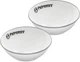 Набор эмалированных мисок Petromax Enamel Bowls 1 л Белый 2 шт (4250435731215) - изображение 1
