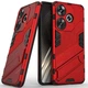Защитный чехол с подставкой Deexe Bibercas для Xiaomi Poco F6 - Red - изображение 1