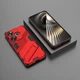 Защитный чехол с подставкой Deexe Bibercas для Xiaomi Poco F6 - Red - изображение 6