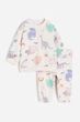 Костюм бежевий Динозаври H&M 86см (400097565) - зображення 1