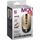 Бездротова бузшумна мишка Defender Wave MM-995 4 кн 1600 dpi Gold-Black (52994) - зображення 5