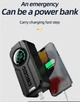 Воздушный компрессор, повербанк, фонарик, беспроводной насос для накачки шин 3в1 Buvaye 150PSI - изображение 3