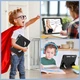 Чехол STR Spider Apple iPad Air 2 (9.7" экран) детский с подставками Spiderman Black - изображение 3