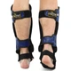 Защита голени и стопы для единоборств Maraton Fight Gear 9321 размер S Blue-Black - изображение 4