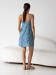 Ночная рубашка женская BARWA garments 0342 L Белый цветок на синем (2110003423213) - изображение 2