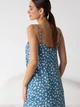 Ночная рубашка женская BARWA garments 0342 L Белый цветок на синем (2110003423213) - изображение 7