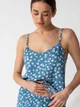 Пижама (майка + шорты) женская больших размеров из вискозы BARWA garments 0340/313 XL Белый цветок на синем (2113403134048) - изображение 9
