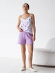 Пижама (майка + шорты) женская больших размеров муслиновая BARWA garments 0327/329 XL Сиреневая (2113273294118) - изображение 3