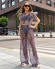 Женский костюм кроп-топ и штаны сетка с принтом Леопард Maybel XL LEO-SUIT (3344_5) - изображение 2