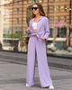 Жіночий костюм з креп жатки сорочка та штани Бузковий Maybel 3XL 412 (2137_6) - зображення 6