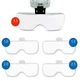 Очки-лупа бинокулярные 9892B2C Magnifier c LED подсветкой для ремонта и увеличительными стеклами ( код: 9892B2 ) - изображение 8
