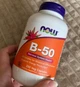Комплекс витаминов группы Б NOW Foods B-50 250 капс - изображение 7