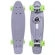Скейт пенни борд Penny My Go Fish Skateboards 405-12 со светящимися колесами Grey-Green - изображение 1