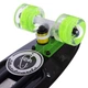 Скейт пенни борд Penny My Go Fish Skateboards 405-7 со светящимися колесами Black-Green - изображение 5