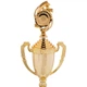 Кубок спортивний з ручками та кришкою приз спортивний SP-Sport Heroe 8972B висота 46 см Gold - зображення 2