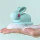 Силіконова м'яка щітка Rabbit для миття волосся та масажу голови 8х6.5 см, бірюзовий (86052163) - зображення 2