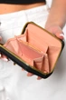 Кошелек женский из экокожи черного цвета Elegant (182640) - изображение 3