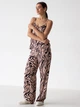 Пижама (майка + штаны) женская больших размеров из вискозы BARWA garments 0340/344 XL Черная зебра (2113403444017) - изображение 3