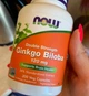 Гинкго Билоба NOW Double Strength Ginkgo Biloba 120 mg 200 капс - изображение 4